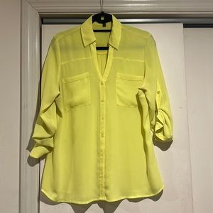 Neon yellow blouse